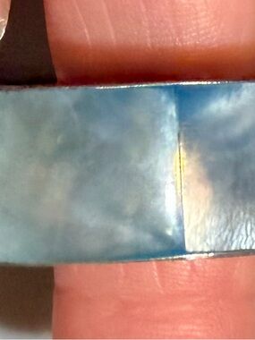 Iridescent Blue Shell Inlay bracelet